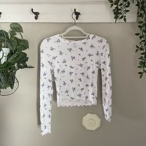 ditsy floral long sleeve tee